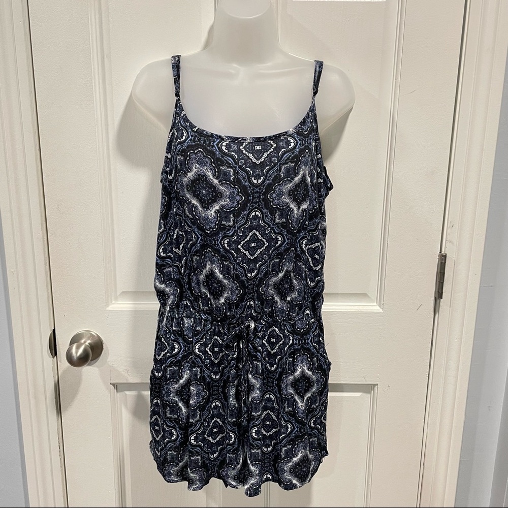 Women’s Ambiance Multi Colored Romper With Adjustable Straps - Picture 1 of 11